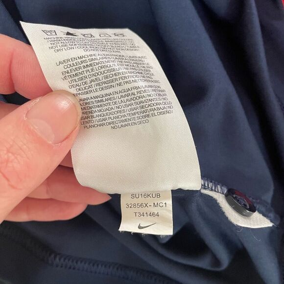 Nike Jumpman Dri Fit University of Michigan Polo Golf Shirt Blue S - Picture 8 of 8